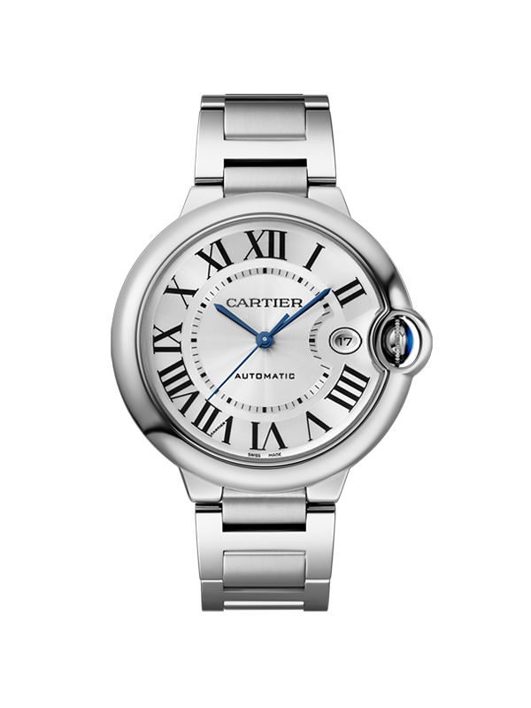 Cartier 발롱 블루 라지 40-WSBB0040 실버 로마 40mm with box and papers