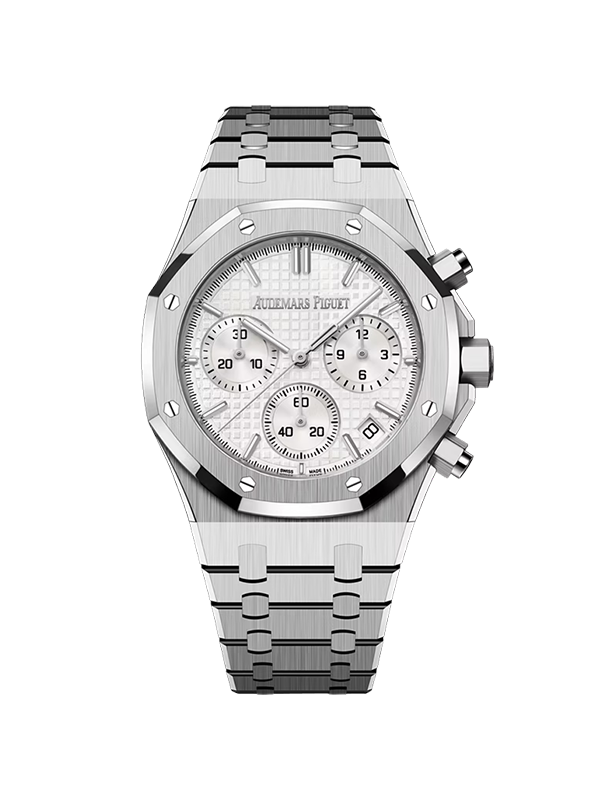 Audemars Piguet 로얄오크 크로노그래프 41-26240ST 화이트 바 41mm with box and papers