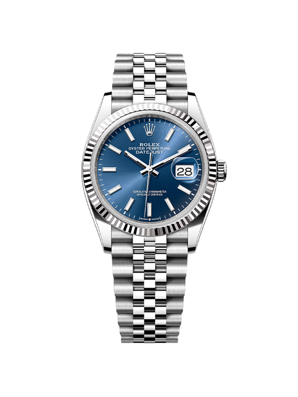 Rolex 데이저스트 36-126234 블루 바 쥬빌리 36mm with box and papers