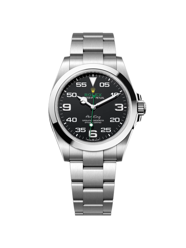 Rolex 에어킹 40-126900 블랙 아라빅 오이스터 40mm with box and papers