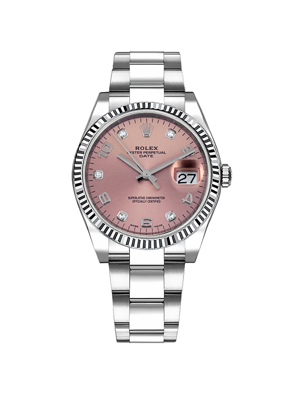 Rolex 오이스터 퍼페츄얼 34-115234 핑크 5P+아라빅 오이스터 34mm with box and papers