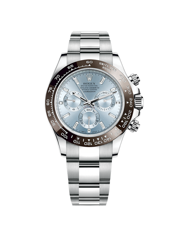 Rolex 데이토나 40-116506 아이스블루 바게트다이아 오이스터 40mm with box and papers