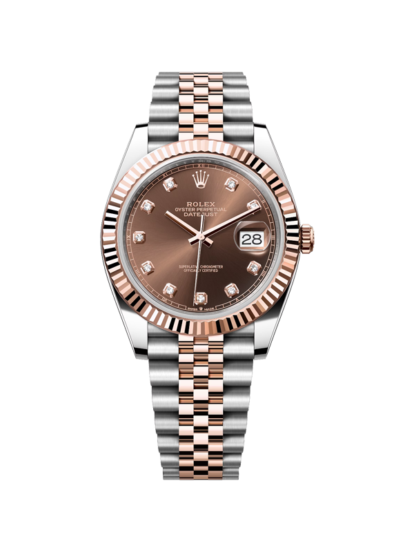 Rolex 데이저스트 41-126331 초코 10P 쥬빌리 41mm with box and papers