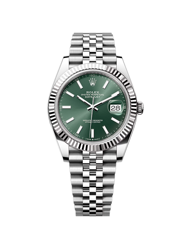 Rolex 데이저스트 41-126334 민트그린 바 쥬빌리 41mm with box and papers