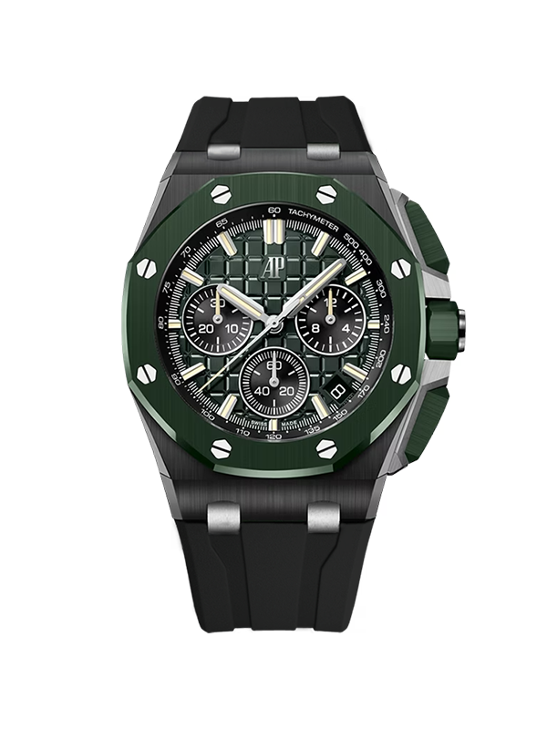 Audemars Piguet 로얄오크 오프셔 크로노그래프 43-26420CE 그린 바 43mm with box and papers