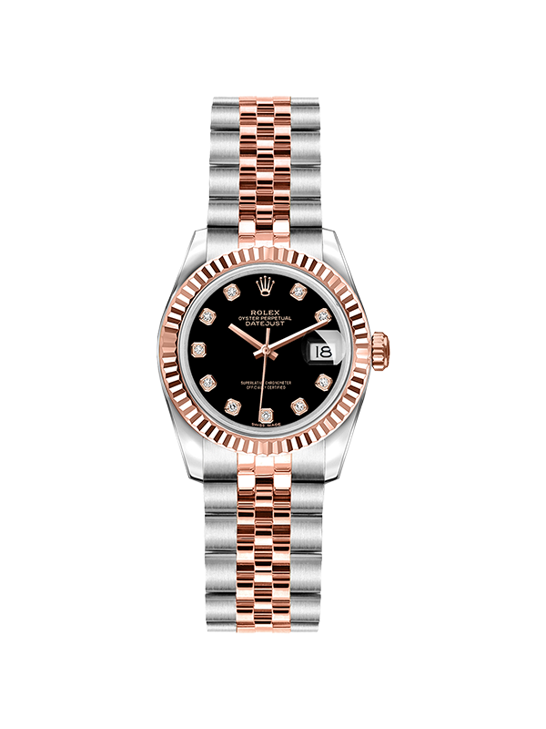 Rolex 데이저스트 26-179171 블랙 10P 쥬빌리 26mm