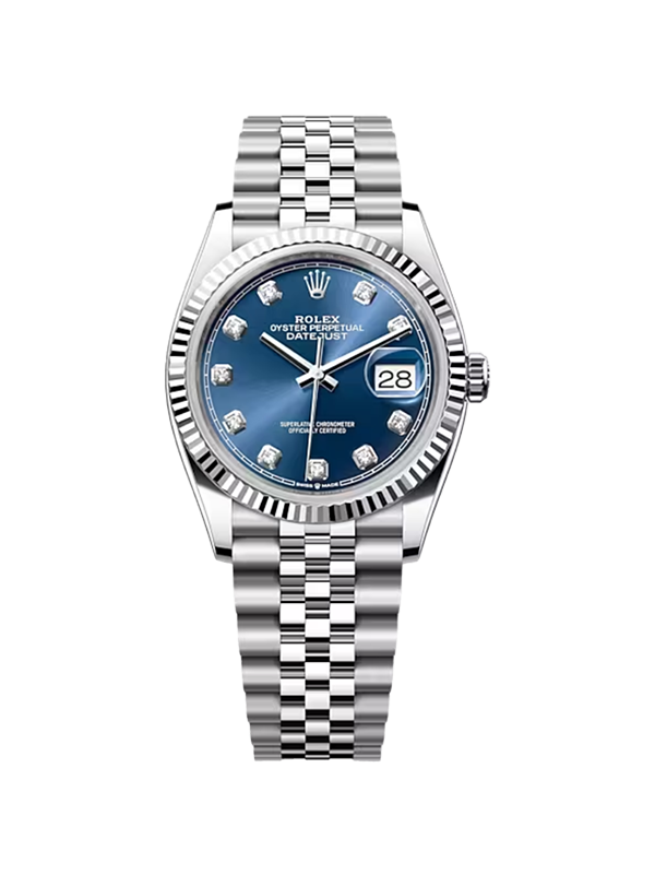 Rolex 데이저스트 36-126234 블루 10P 쥬빌리 36mm with box and papers