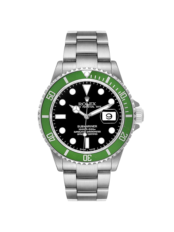 Rolex 서브마리너 40-16610LV 블랙 바+도트 오이스터 40mm with box and papers