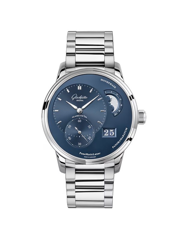 Glashütte Original 파노매틱루나 40-1-90-02-46-32-71 블루 바 40mm
